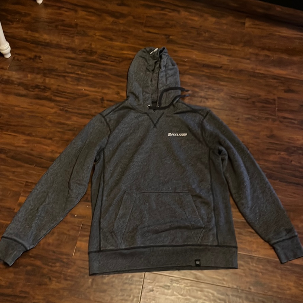 Oversized Large Grey Hoodie New Era Brand